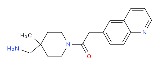 1-(4-(aminomethyl)-4-methylpiperidin-1-yl)-2-(quinolin-6-yl)ethanone