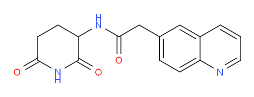 N-(2,6-dioxopiperidin-3-yl)-2-(quinolin-6-yl)acetamide