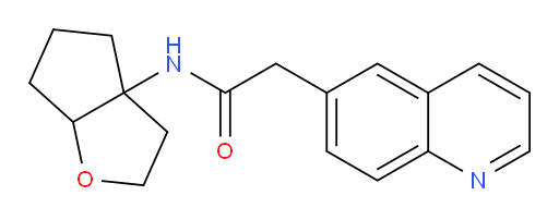 N-(hexahydro-2H-cyclopenta[b]furan-3a-yl)-2-(quinolin-6-yl)acetamide