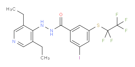N'-(3,5-diethylpyridin-4-yl)-3-iodo-5-((perfluoroethyl)thio)benzohydrazide