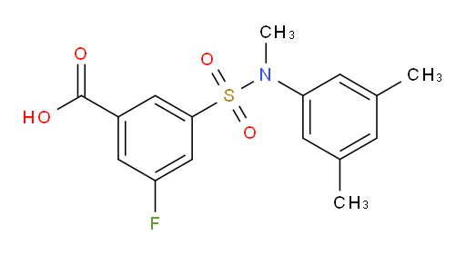 3-(N-(3,5-dimethylphenyl)-N-methylsulfamoyl)-5-fluorobenzoic acid
