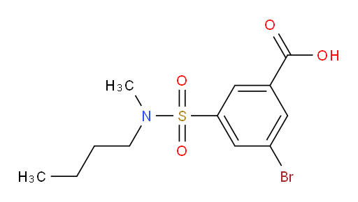 3-bromo-5-(N-butyl-N-methylsulfamoyl)benzoic acid
