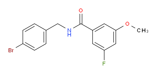 N-(4-bromobenzyl)-3-fluoro-5-methoxybenzamide