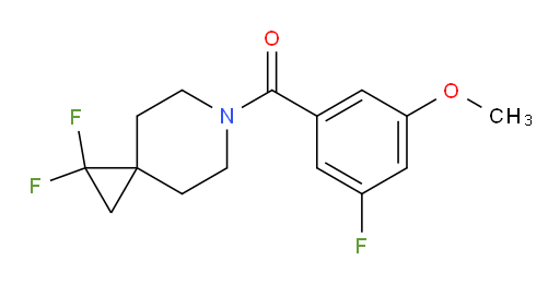 (1,1-difluoro-6-azaspiro[2.5]octan-6-yl)(3-fluoro-5-methoxyphenyl)methanone