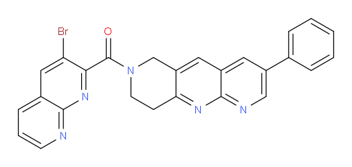 (3-bromo-1,8-naphthyridin-2-yl)(3-phenyl-8,9-dihydropyrido[2,3-b][1,6]naphthyridin-7(6H)-yl)methanone