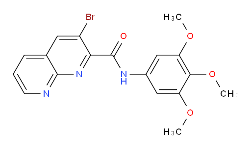 3-bromo-N-(3,4,5-trimethoxyphenyl)-1,8-naphthyridine-2-carboxamide