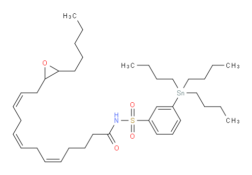 (5Z,8Z,11Z)-13-(3-pentyloxiran-2-yl)-N-((3-(tributylstannyl)phenyl)sulfonyl)trideca-5,8,11-trienamide