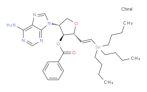 (2R,3S,4R)-4-(6-amino-9H-purin-9-yl)-2-((E)-2-(tributylstannyl)vinyl)tetrahydrofuran-3-yl benzoate