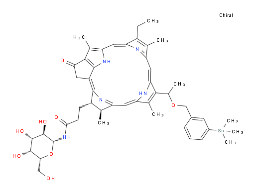 (3S,4S)-14-Ethyl-N-β-D-galactopyranosyl-4,8,13,18-tetramethyl-20-oxo-9-[1-[[3-(trimethylstannyl)phenyl]methoxy]ethyl]-3-phorbinepropanamide