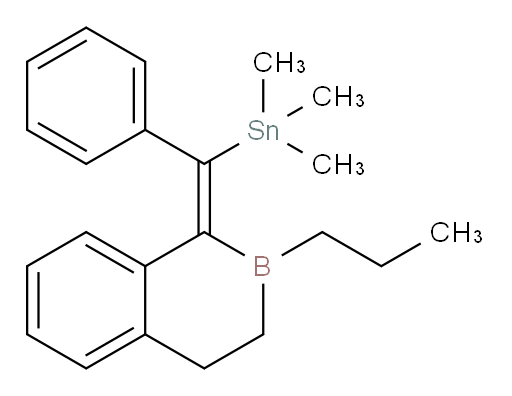 (E)-trimethyl(phenyl(2-propyl-3,4-dihydrobenzo[c]borinin-1(2H)-ylidene)methyl)stannane