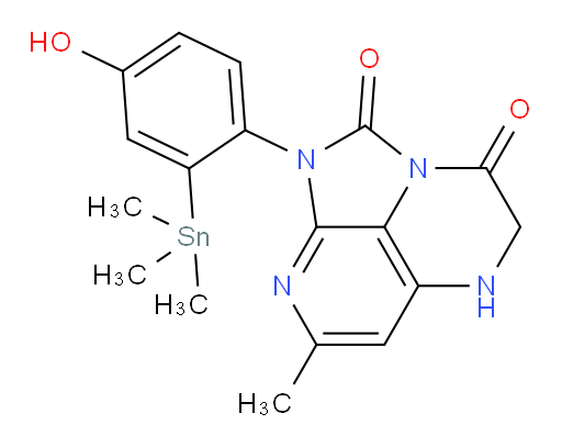1-(4-hydroxy-2-(trimethylstannyl)phenyl)-7-methyl-4,5-dihydro-1H-1,2a,5,8-tetraazaacenaphthylene-2,3-dione