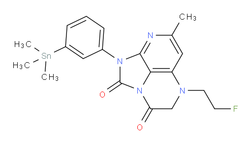 5-(2-fluoroethyl)-7-methyl-1-(3-(trimethylstannyl)phenyl)-4,5-dihydro-1H-1,2a,5,8-tetraazaacenaphthylene-2,3-dione
