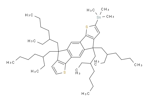 trimethyl(4,4,9,9-tetrakis(2-ethylhexyl)-4,9-dihydro-s-indaceno[1,2-b:5,6-b']dithiophen-2-yl)stannane