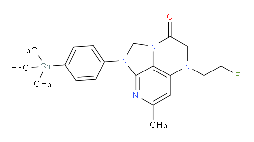 5-(2-fluoroethyl)-7-methyl-1-(4-(trimethylstannyl)phenyl)-4,5-dihydro-1H-1,2a,5,8-tetraazaacenaphthylen-3(2H)-one