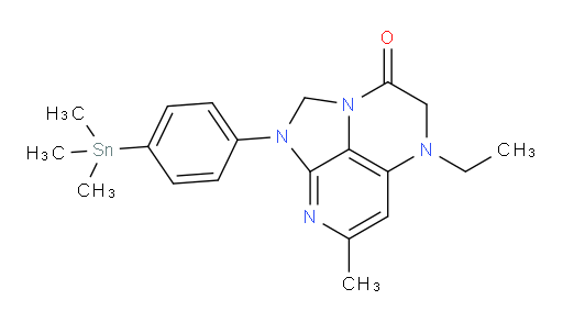 5-ethyl-7-methyl-1-(4-(trimethylstannyl)phenyl)-4,5-dihydro-1H-1,2a,5,8-tetraazaacenaphthylen-3(2H)-one