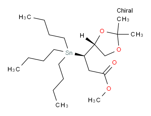 (R)-methyl 3-((R)-2,2-dimethyl-1,3-dioxolan-4-yl)-3-(tributylstannyl)propanoate