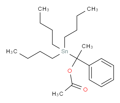 1-phenyl-1-(tributylstannyl)ethyl acetate