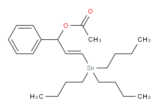 (E)-1-phenyl-3-(tributylstannyl)allyl acetate