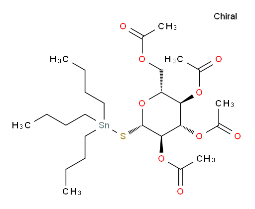 (2R,3R,4S,5R,6S)-2-(acetoxymethyl)-6-((tributylstannyl)thio)tetrahydro-2H-pyran-3,4,5-triyl triacetate