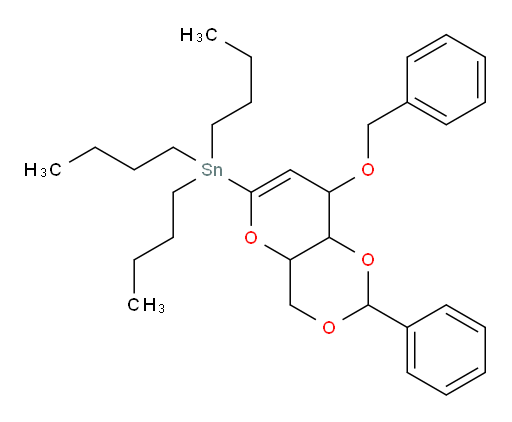 (8-(benzyloxy)-2-phenyl-4,4a,8,8a-tetrahydropyrano[3,2-d][1,3]dioxin-6-yl)tributylstannane