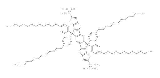 1,1′-[6,6,12,12-Tetrakis(4-dodecylphenyl)-6,12-dihydrodithieno[2,3-d:2′,3′-d′]-s-indaceno[1,2-b:5,6-b′]dithiophene-2,8-diyl]bis[1,1,1-trimethylstannane]