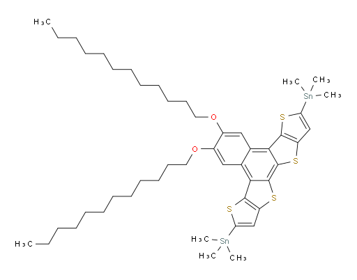 1,1′-[5,6-Bis(dodecyloxy)dithieno[2,3-d:2′,3′-d′]naphtho[2,1-b:3,4-b′]dithiophene-2,9-diyl]bis[1,1,1-trimethylstannane]