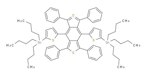 1,1′-[(1,3,5,7-Tetraphenyl-2λ4δ2-benzo[1,2-c:4,5-c′]dithiophene-4,8-diyl)di-5,2-thiophenediyl]bis[1,1,1-tributylstannane]