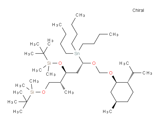 (5S,6R)-5-((S)-2-((((1R,2S,5R)-2-isopropyl-5-methylcyclohexyl)oxy)methoxy)-2-(tributylstannyl)ethyl)-2,2,3,3,6,9,9,10,10-nonamethyl-4,8-dioxa-3,9-disilaundecane