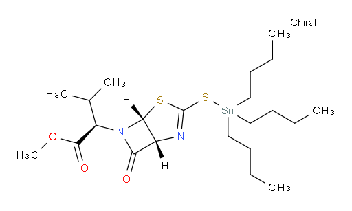 (R)-methyl 3-methyl-2-((1R,5R)-7-oxo-3-((tributylstannyl)thio)-4-thia-2,6-diazabicyclo[3.2.0]hept-2-en-6-yl)butanoate