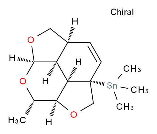trimethyl((2aS,2a1R,4aS,4a1S,6aR,8S,8aR)-8-methyl-2a,2a1,4a,4a1,5,6a,8,8a-octahydro-2H-difuro[2,3,4-de:4',3',2'-ij]isochromen-2a-yl)stannane