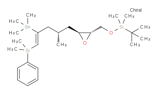 tert-butyl(((2S,3S)-3-((S,Z)-5-(dimethyl(phenyl)silyl)-2-methyl-4-(trimethylstannyl)pent-4-en-1-yl)oxiran-2-yl)methoxy)dimethylsilane