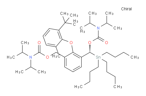 (R)-[3-[[[[Bis(1-methylethyl)amino]carbonyl]oxy]methyl]-2-[2-(1,1-dimethylethyl)-6-methylphenoxy]phenyl](tributylstannyl)methyl N,N-bis(1-methylethyl)carbamate