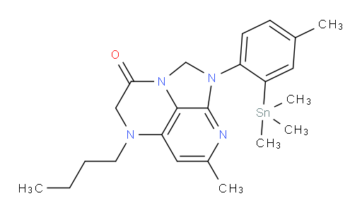 5-butyl-7-methyl-1-(4-methyl-2-(trimethylstannyl)phenyl)-4,5-dihydro-1H-1,2a,5,8-tetraazaacenaphthylen-3(2H)-one