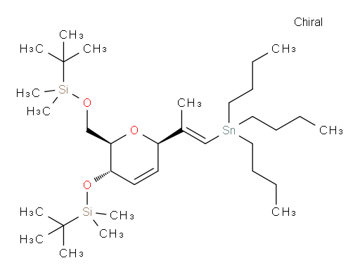 tert-butyl(((2R,3S,6R)-3-((tert-butyldimethylsilyl)oxy)-6-((E)-1-(tributylstannyl)prop-1-en-2-yl)-3,6-dihydro-2H-pyran-2-yl)methoxy)dimethylsilane