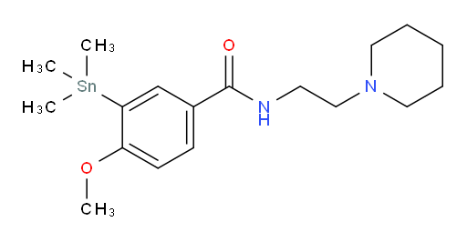4-甲氧基-N-(2-(哌啶-1-基)乙基)-3-(三甲基锡基)苯甲酰胺