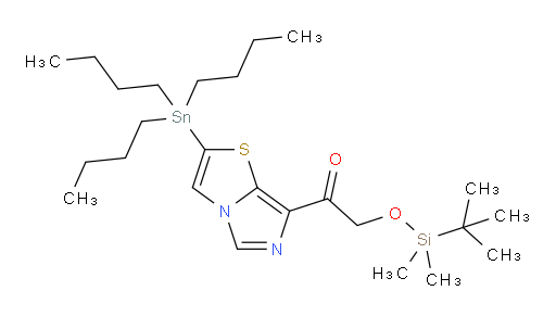 2-((叔丁基二甲基sil氧基))-1-(2-(三丁基锡基)咪唑并[5,1-b]噻唑-7-基)乙酮