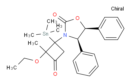 (4R,5S)-3-(2-乙氧基-2-甲基-3-氧代-1-(三甲基锡基)环丁基)-4,5-二苯基噁唑烷-2-酮