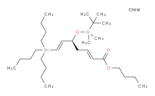 (S,2E,6E)-丁基 5-((叔丁基二甲基sil氧基))-7-(三丁基锡基)庚-2,6-二烯酸酯