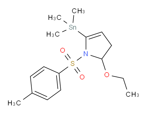 2-乙氧基-1-对甲苯磺酰基-5-(三甲基锡基)-2,3-二氢-1H-吡咯