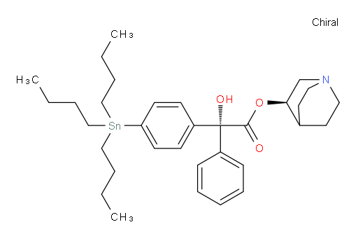 (R)-(R)-喹宁环-3-基 2-羟基-2-苯基-2-(4-(三丁基锡基)苯基)乙酸酯