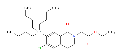 乙基 2-(6-氯-1-氧代-7-(三丁基锡基)-3,4-二氢异喹啉-2(1H)-基)乙酸酯