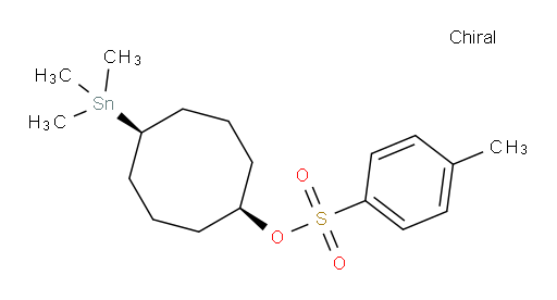 (1s,5s)-5-(三甲基锡基)环辛基 4-甲基苯磺酸盐