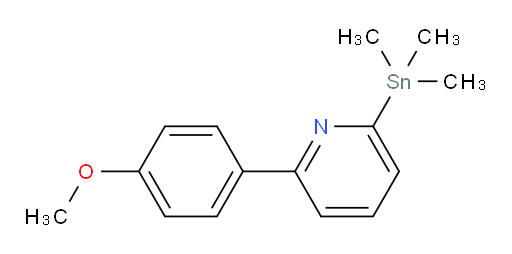 2-(4-甲氧基苯基)-6-(三甲基锡基)吡啶
