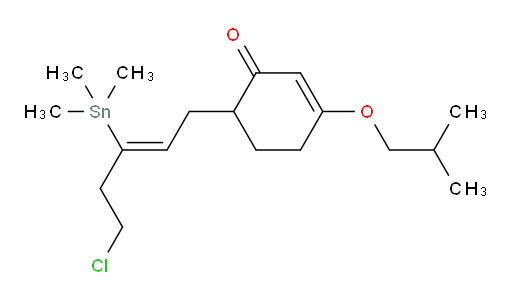 (Z)-6-(5-氯-3-(三甲基锡基)戊-2-烯-1-基)-3-异丁氧基环己-2-烯酮