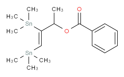 (Z)-3,4-双(三甲基锡基)丁-3-烯-2-基 苯甲酸酯