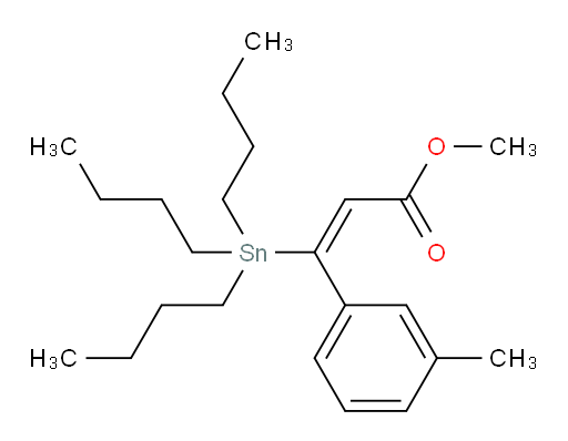(E)-甲基 3-(间甲苯基)-3-(三丁基锡基)丙烯酸酯