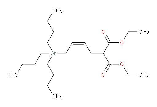 (Z)-二乙基 2-(4-(三丁基锡基)丁-2-烯-1-基)丙二酸酯