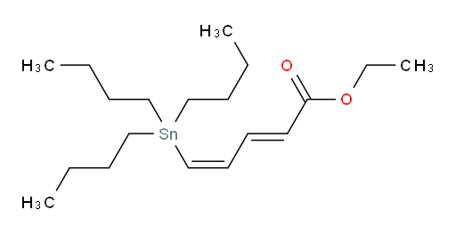 (2E,4Z)-乙基 5-(三丁基锡基)戊-2,4-二烯酸酯