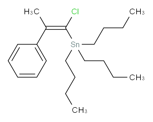 (Z)-tributyl(1-chloro-2-phenylprop-1-en-1-yl)stannane