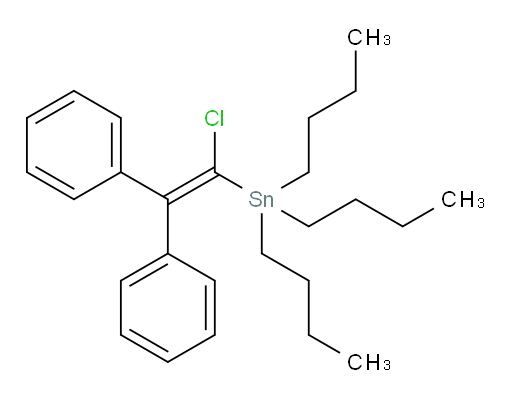 三丁基(1-氯-2,2-二苯基乙烯基)锡烷